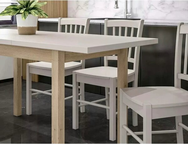 Masa extensibila ADAM, casmir/stejar, PAL laminat, 90/125x65x75 cm