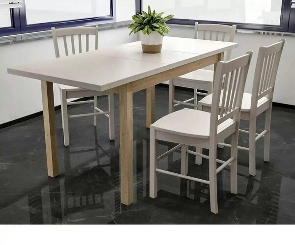 Masa extensibila ADAM, casmir/stejar, PAL laminat, 90/125x65x75 cm