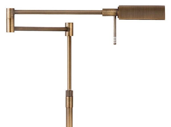 HighLight Lampadar LED New Bari, bronz, înălțime 180 cm, metal, dimabil, reglabil, Bronz / Alamă Veche, Camera de zi / sufragerie, Metal, Modern