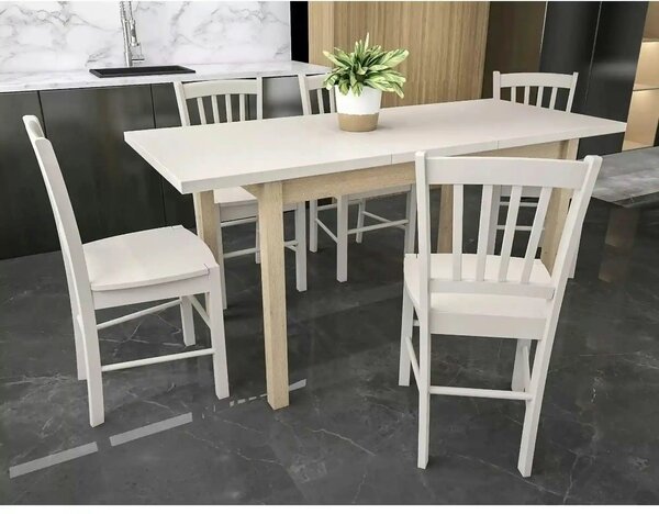 Masa extensibila ADAM, casmir/stejar, PAL laminat, 100/140x60x75 cm