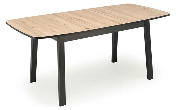 Masa extensibila BARRIL, stejar artisan/negru, 130/170x80x72 cm