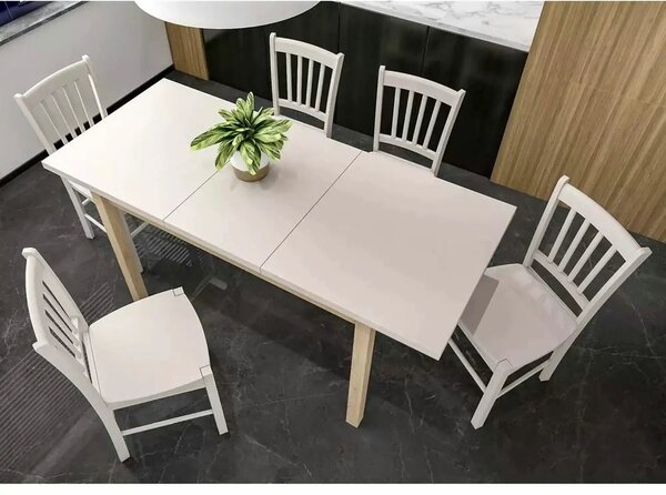 Masa extensibila ADAM, casmir/stejar, PAL laminat, 100/140x60x75 cm