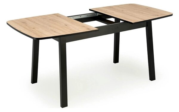 Masa extensibila BARRIL, stejar artisan/negru, 130/170x80x72 cm