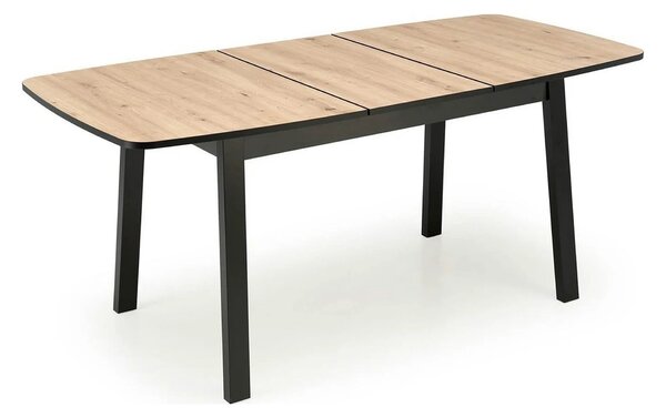 Masa extensibila BARRIL, stejar artisan/negru, 130/170x80x72 cm