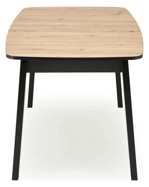 Masa extensibila BARRIL, stejar artisan/negru, 130/170x80x72 cm