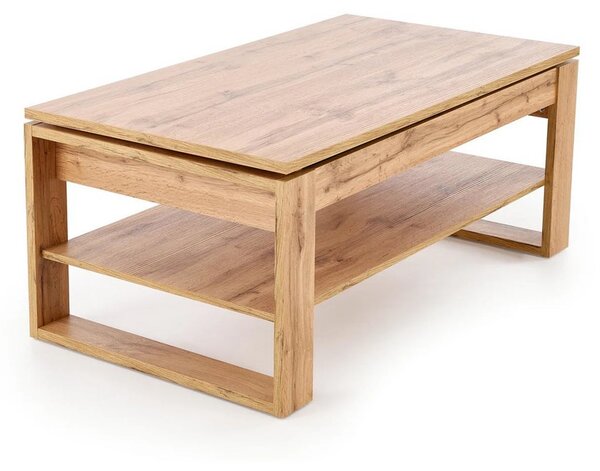 Masuta cafea BETTY, stejar artisan, PAL laminat, 120x65/92x50/72 cm