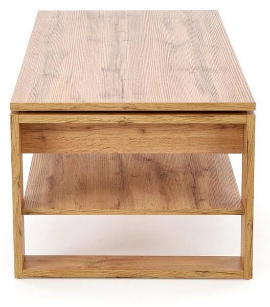 Masuta cafea BETTY, stejar artisan, PAL laminat, 120x65/92x50/72 cm