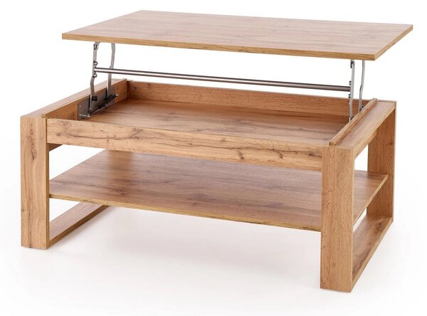 Masuta cafea BETTY, stejar artisan, PAL laminat, 120x65/92x50/72 cm