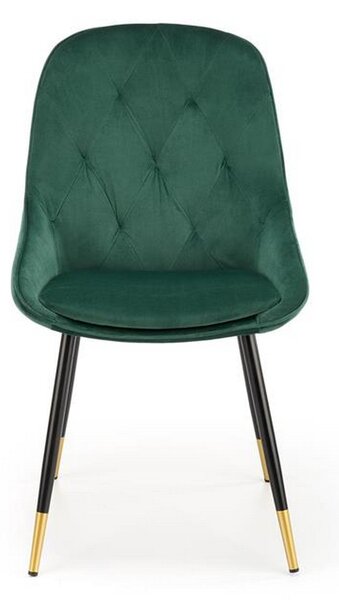 Scaun K437, verde, 49x55x88 cm