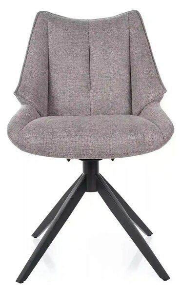 Scaun CODA, gri - Brego 07, stofa clasica/metal, 56x64x91 cm