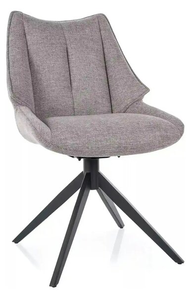 Scaun CODA, gri - Brego 07, stofa clasica/metal, 56x64x91 cm
