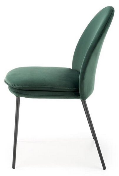 Scaun K443, verde, 50x58x84 cm