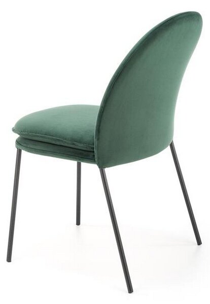Scaun K443, verde, 50x58x84 cm