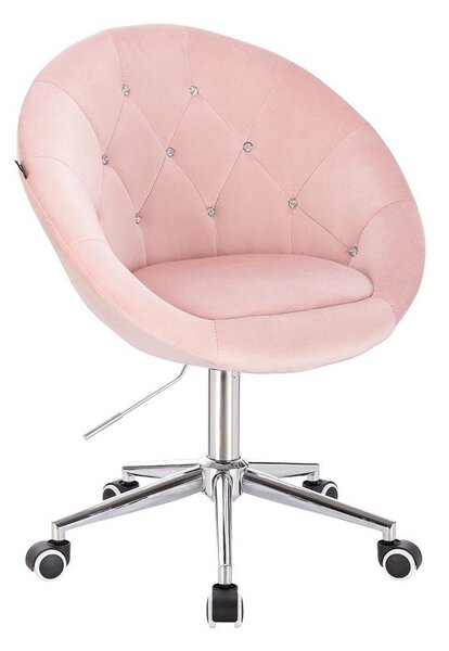 HR8516CK Roz Pudră Catifea Scaun