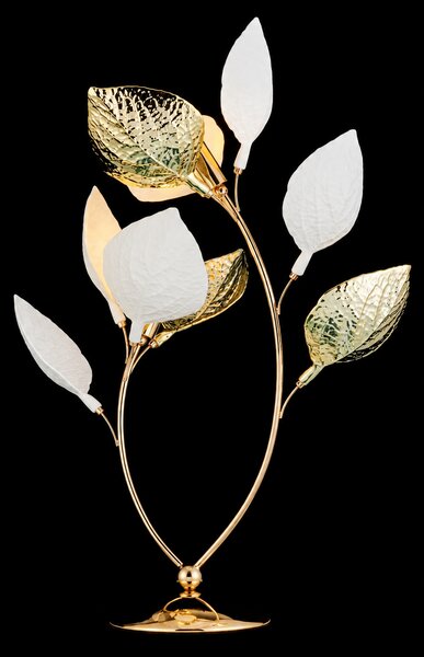 Veioza cu Frunze Ceramice, 2 Brate, Finisaj Gold - Bussy Lighting 7238-2T