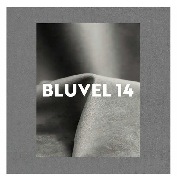 Scaun MONTI, gri - Bluvel 14, stofa catifelata/metal, 51x60x88 cm