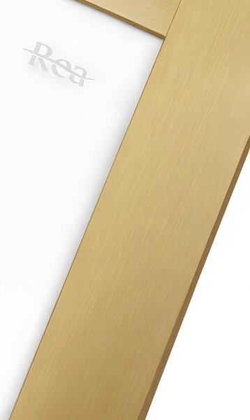 Rea City, cabina de dus cu usa culisanta 100x80cm, sticla transparenta 5/4mm, profil auriu, REA-K6445