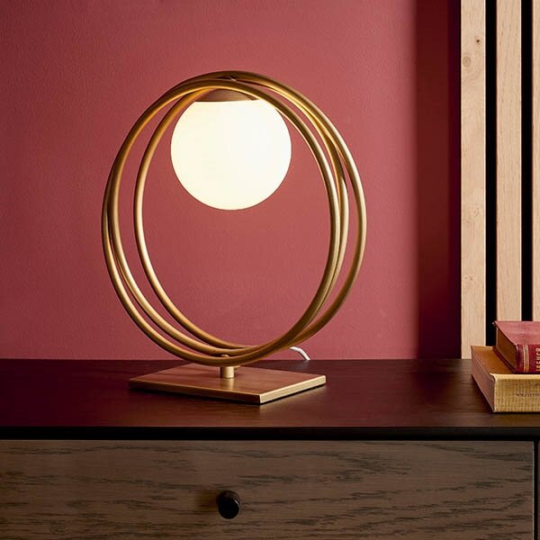 Endon 92491 - Lampă de masă EMILIO, 1xG9/3W/230V, aurie/albă