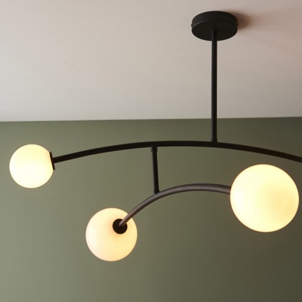Endon 92940 - Lustră pe tijă BALANCE 4xG9/3W/230V negru/alb