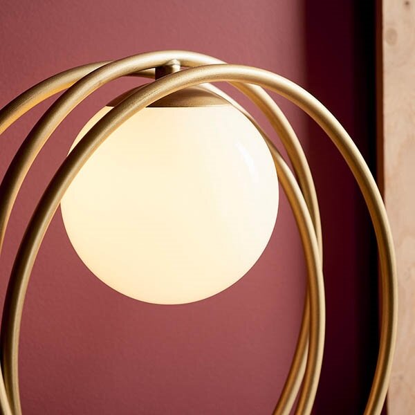 Endon 92491 - Lampă de masă EMILIO, 1xG9/3W/230V, aurie/albă