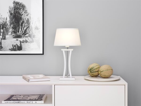 Lampă de masă Cottex B2418V NEW CHELSEA 1xE14/40W/230V albă