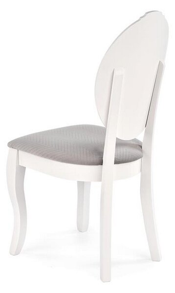 Scaun dining Velo, alb/gri, 44x53x96 cm