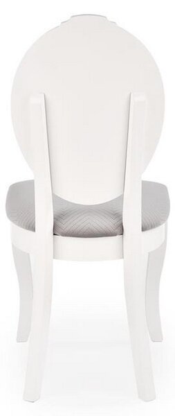 Scaun dining Velo, alb/gri, 44x53x96 cm