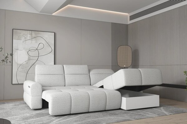 Coltar extensibil MATEO S, personalizabil materiale Gama Premium, cu l
