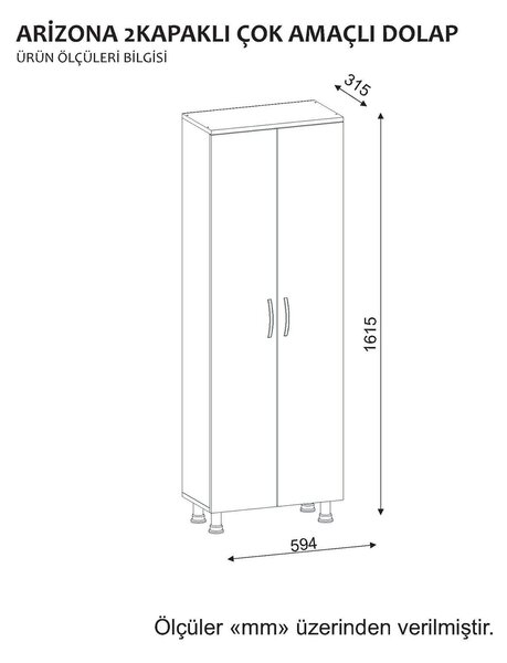 Dulap de baie Austin 2 (Alb). 1071689