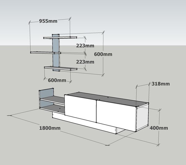 Mobilier living Eminent (Alb). 1071714
