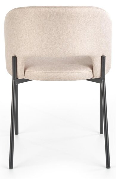 Scaun tapitat K373, bej, 51x57x77 cm