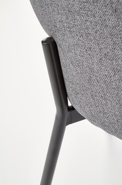 Scaun tapitat K373, gri, 51x57x77 cm