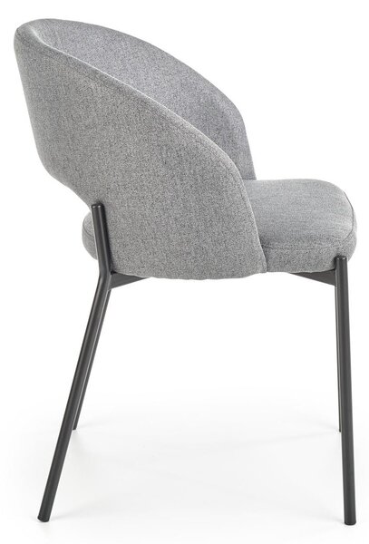 Scaun tapitat K373, gri, 51x57x77 cm