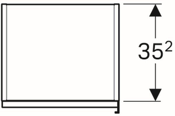 Geberit Citterio dulap 40x37.1x160 cm laterala pe perete gri-stejar-bej 500.554.JI.1