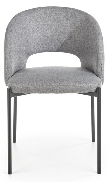 Scaun tapitat K373, gri, 51x57x77 cm