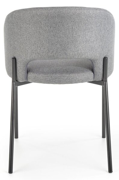 Scaun tapitat K373, gri, 51x57x77 cm