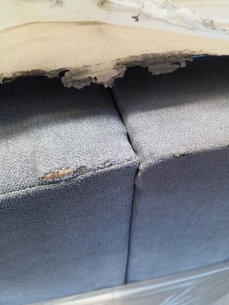 OFERTA Pat tapițat boxspring MERALIS 180x200 cm gri II. calitate