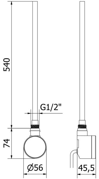 Mexen FA-D22 încălzitor electric 600 W, alb - W955-0600-20