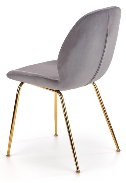 Scaun tapitat K381, gri, 48x58x88 cm
