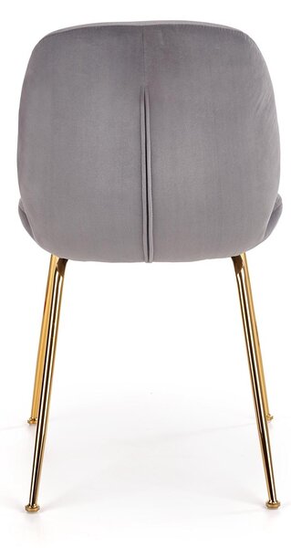 Scaun tapitat K381, gri, 48x58x88 cm