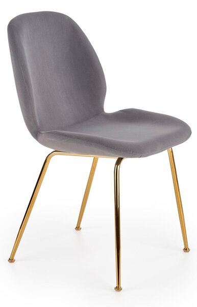 Scaun tapitat K381, gri, 48x58x88 cm