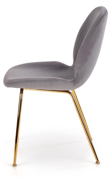 Scaun tapitat K381, gri, 48x58x88 cm
