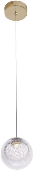MaxLight Zoe lampă suspendată 1x1.5 W transparent-auriu P0389