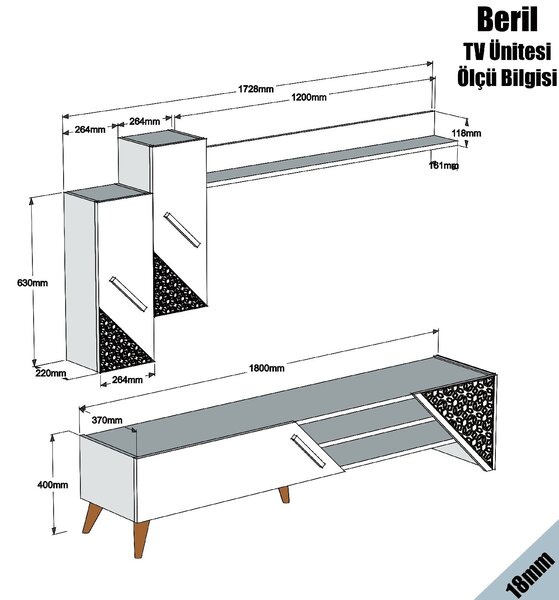 Mobilier living Berny (stejar). 1071851