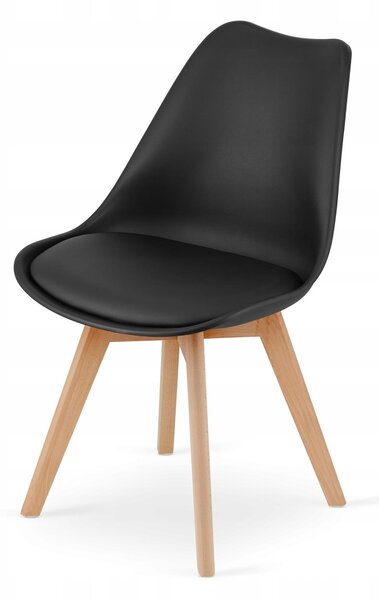 Set de dining 1 + 4, masa ADRIA 120x80cm alb + scaune BALI MARK negru