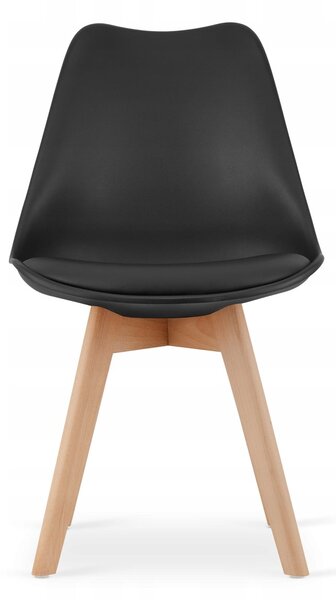 Set de dining 1 + 4, masa ADRIA 120x80cm alb + scaune BALI MARK negru