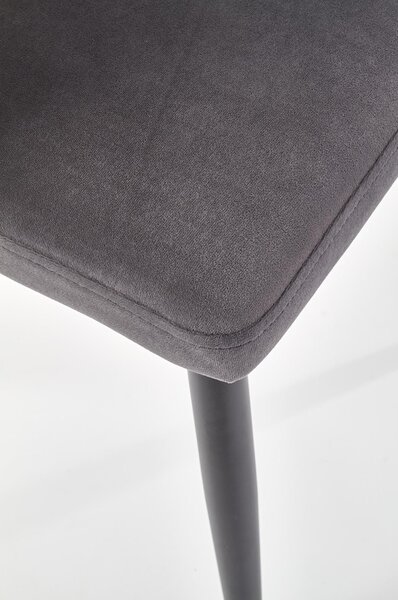 Scaun tapitat K386, gri inchis, 60x58x84 cm