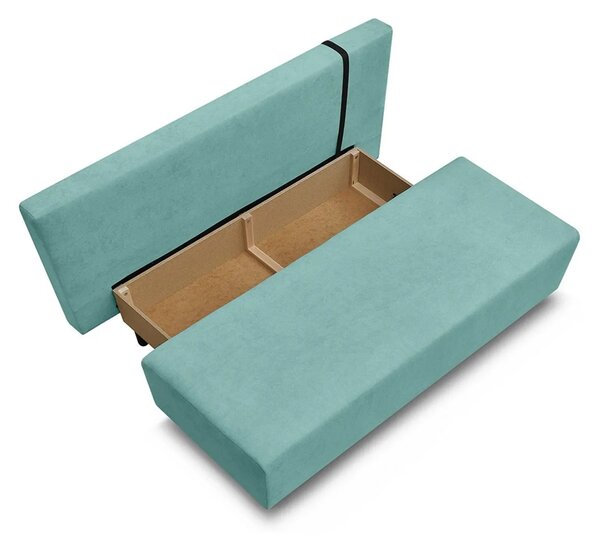 Canapea extensibila SUN, stofa catifelata verde menta - Enjoy new 18