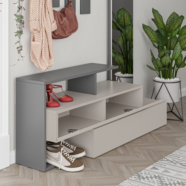 Set mobilier pentru hol Rambo (Mokka + Antracit). 1071913