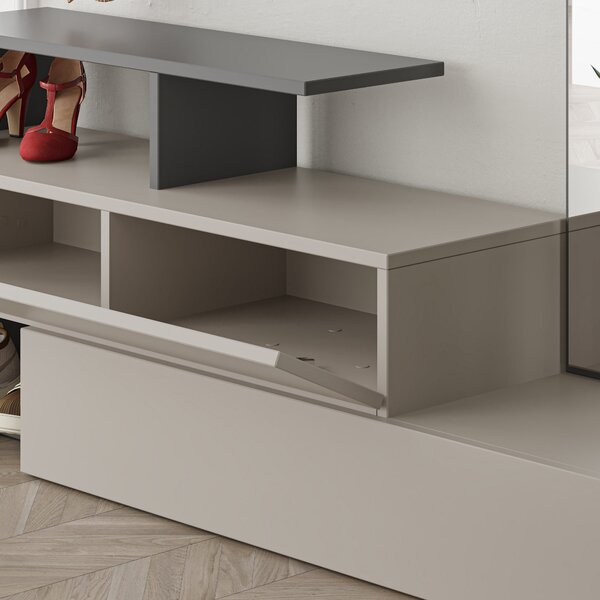 Set mobilier pentru hol Rambo (Mokka + Antracit). 1071913